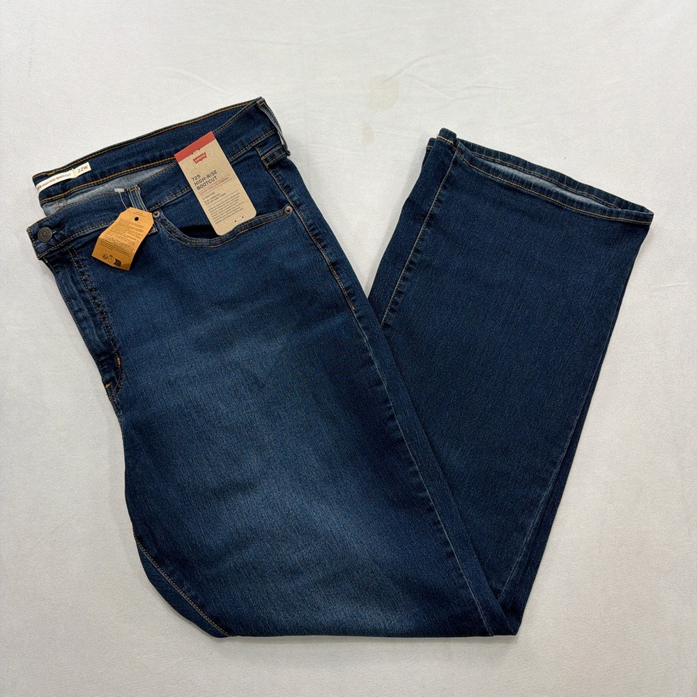 Levi's Jeans 725 High-Rise‎ Bootcut Stellar Stretch Blue Women's Size 22W M NWT